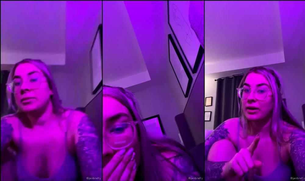 therealjenbretty 217176193 1 hour live stream i just figured out how to post my live stream from the other night while we were waiting for the asshole pics to send this is more of a chatty one 2