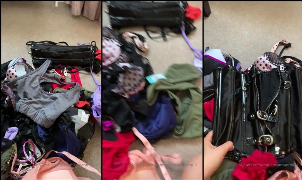 madamsamantha11 24 08 2019 54288655 Old lingerie for the bin aka you