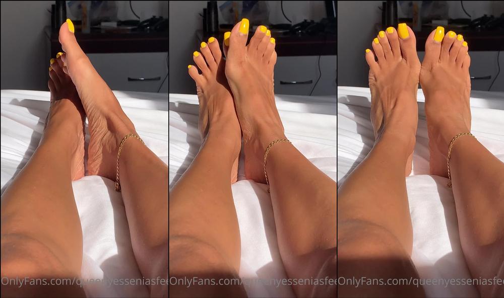 queenyesseniasfeet 07 05 2021 2103285948 good morning feet so soft from all the cum collected this week