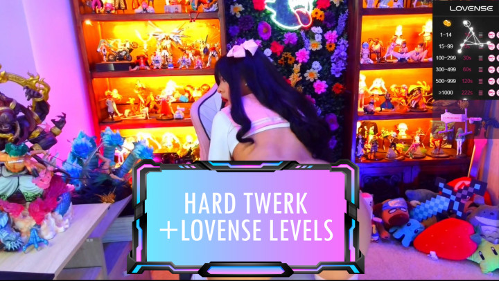 Hard Twerking with Lovense Levels - January 02, 2024