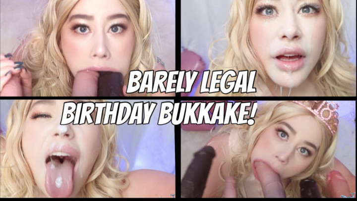 Barely Legal -  BLOWBANG BUKKAKE!) For my 18 birthday - December 09, 2023