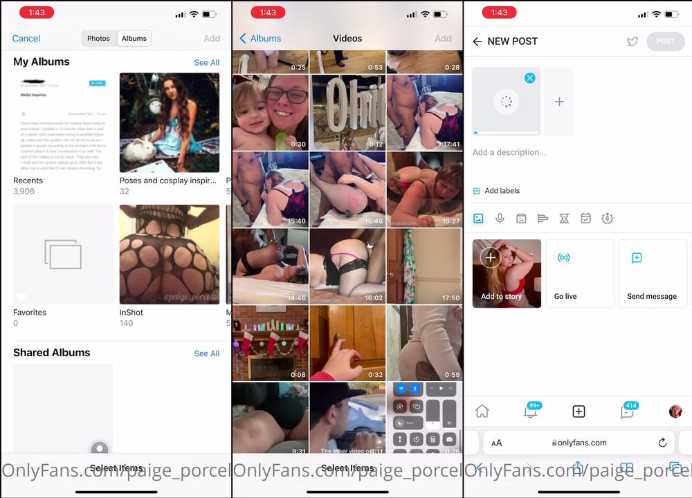 paige_porcelain 05 12 2021 2293574374 Wtf for days now Iâve had problems with trying to post videos idk why it wonât let me 