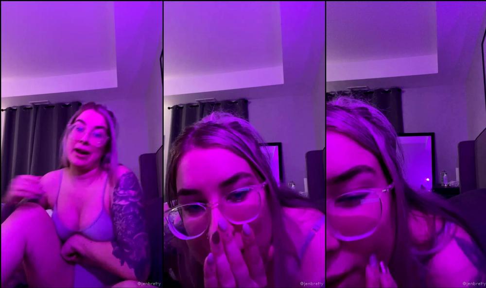 therealjenbretty 217176193 1 hour live stream i just figured out how to post my live stream from the other night while we were waiting for the asshole pics to send this is more of a chatty one 1