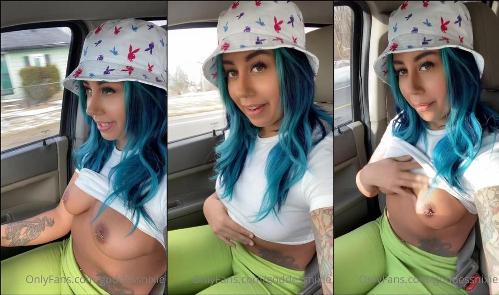 goddessnixie 14 03 2022 2391786487 Driving on the road with my boobies out tip if you want to see more of this content