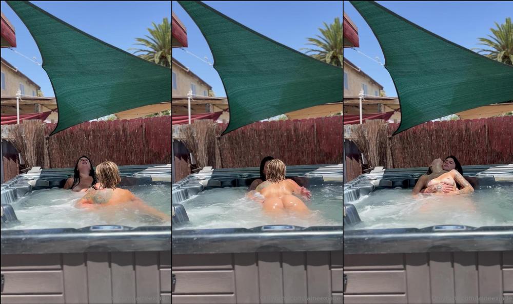 laineexjade 1130561725 a little show in the jacuzzi for our neighbors