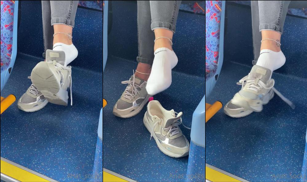 anas_socks 04 09 2021 2211737165 Finally DANGLE my boss sneakers  on the  for you and showing you YOUR favourite NI