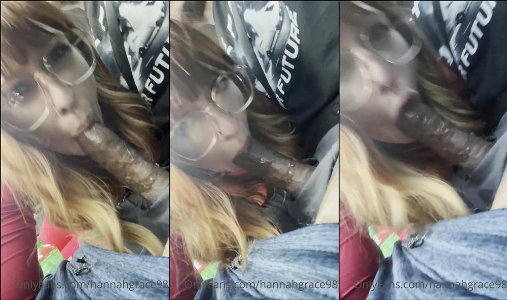 hannahgrace98 08 02 2021 2027484244 Giving road head to @musaphoenix1 yesterday while we were driving around trying to find a 