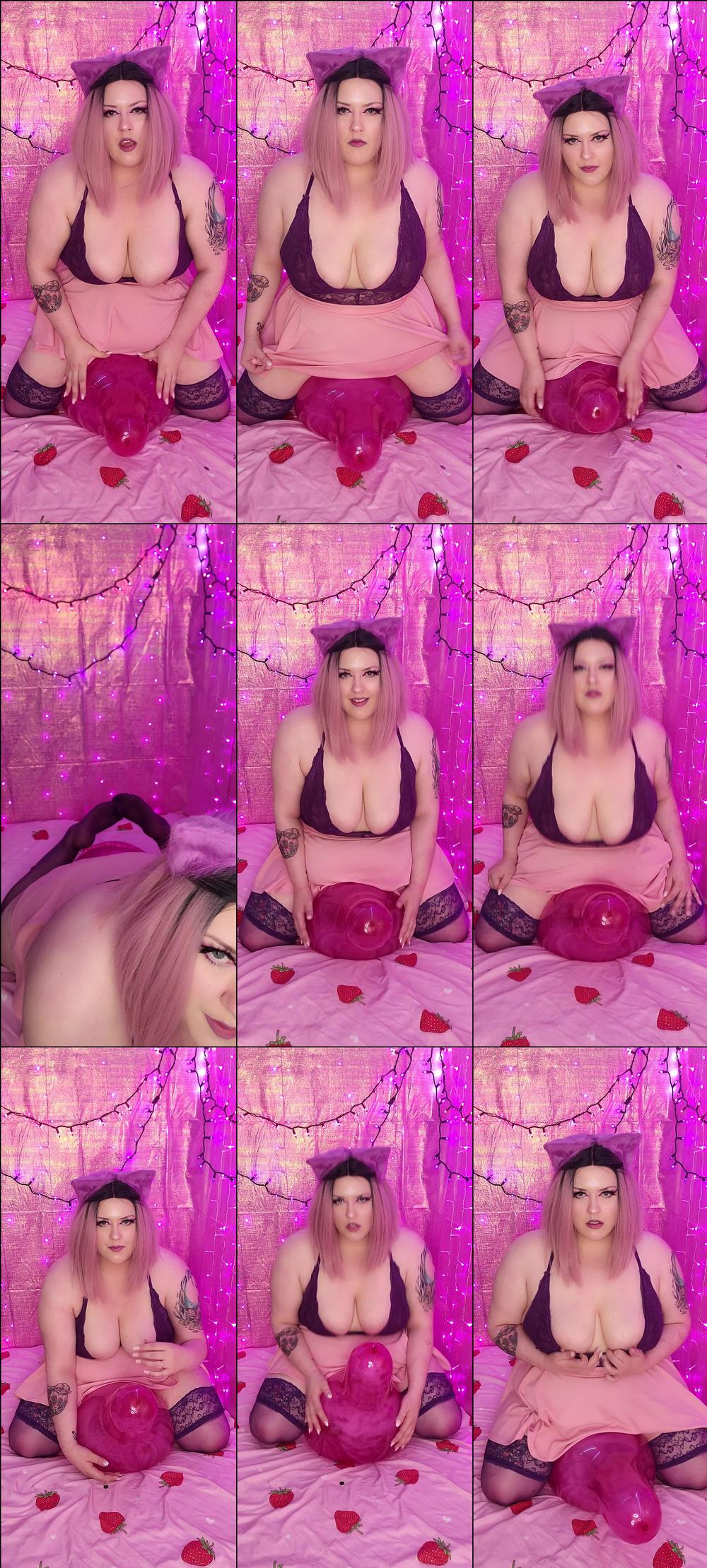 BBW kitten ride2pops necked balloon - November 29, 2021