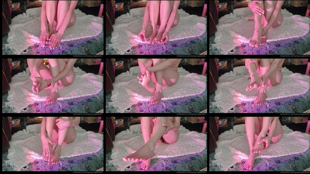 playingwithliv 631777883 2023 06 20 wanna rub em for me haluatko hieroa mun jalkoja 
