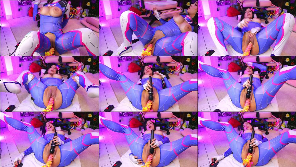 D.Va Fuck Machine + Unicorn Dildo + Domi - November 17, 2023