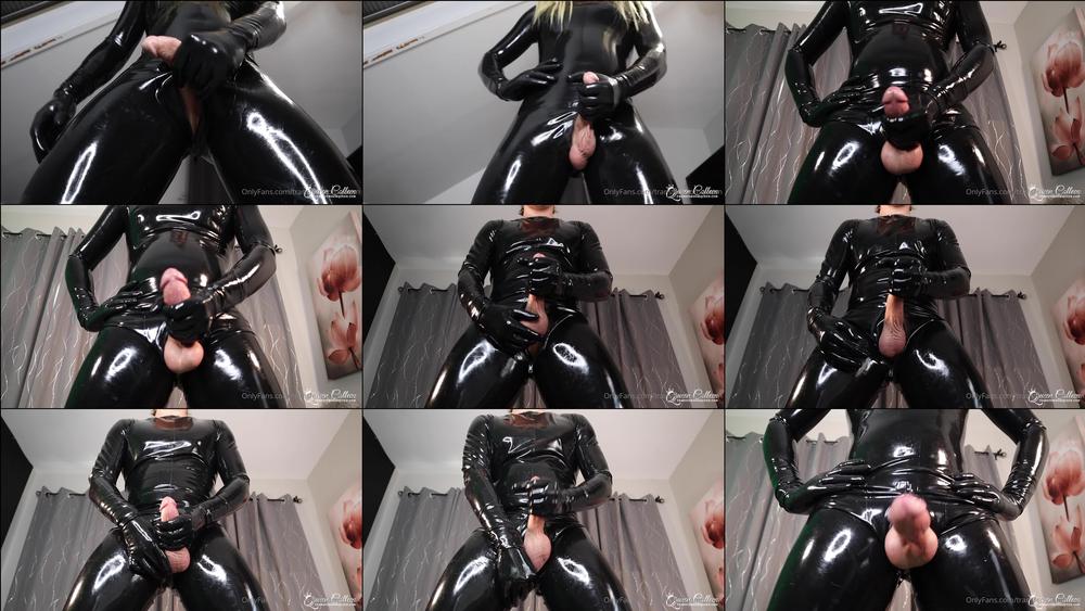 transfemdomqueen 10 09 2021 2216514117 Gay Brain Wash by Trans Femdom in Latex Catsuit Welcome My slave. Be prepared to be left i