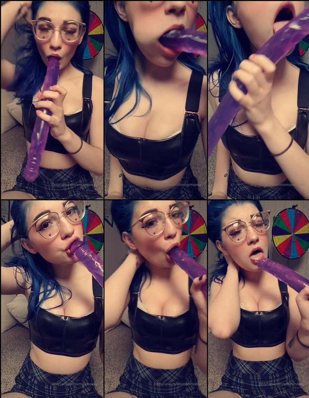 xmissmoxxix 05 03 2020 169287592 Deepthroating and sensually sucking my 14 in long huge purple dildo â¤