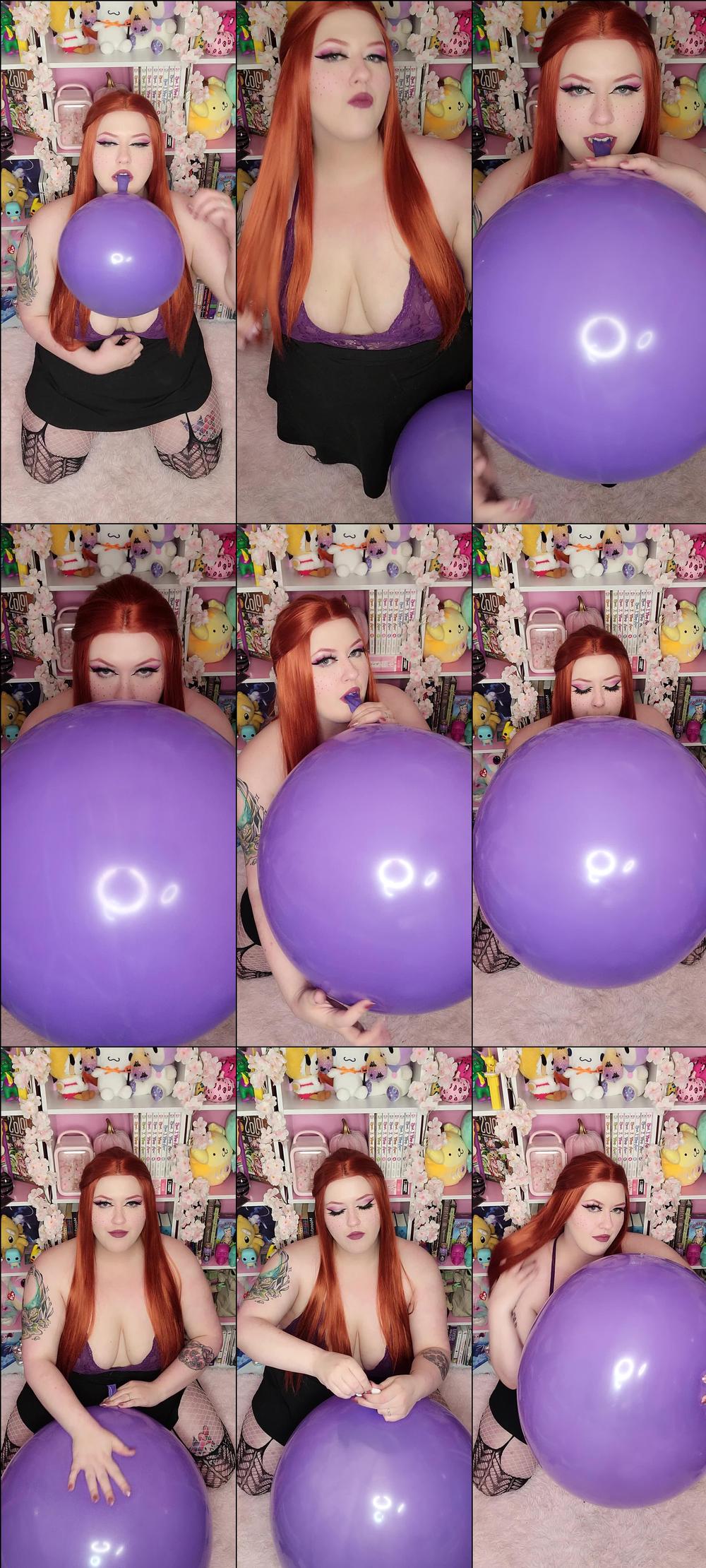 Ginger BBW Blows 24" Purple Loon - April 04, 2022