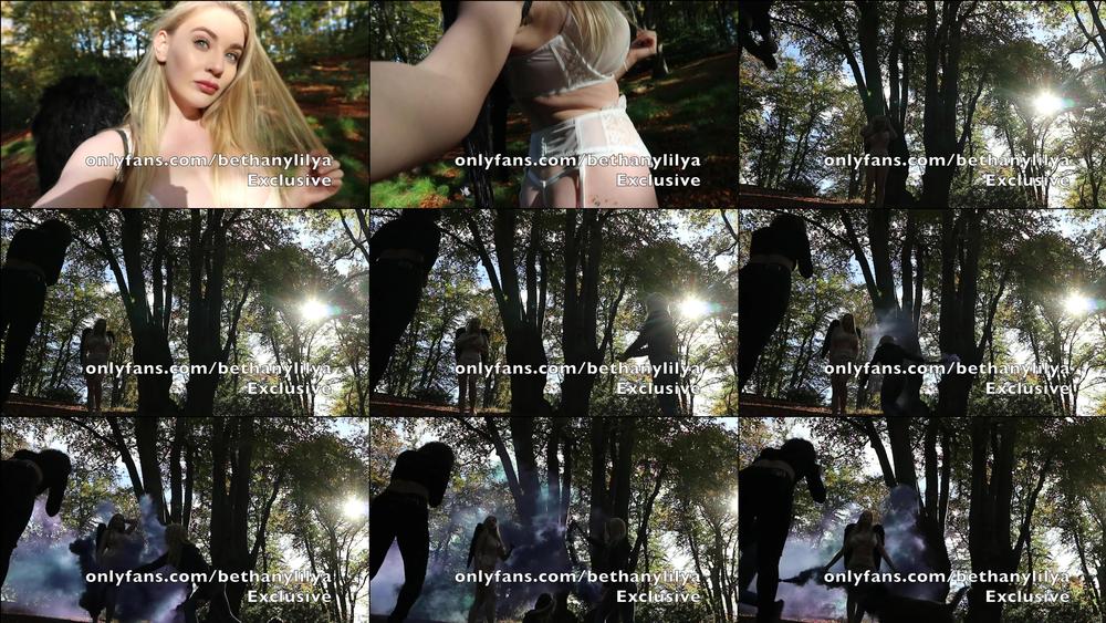 bethanylilya 01 11 2017 4585726 Part 4 BTS Photoshoot underwear in the forest with smoke bomb part 5 tomorrow x