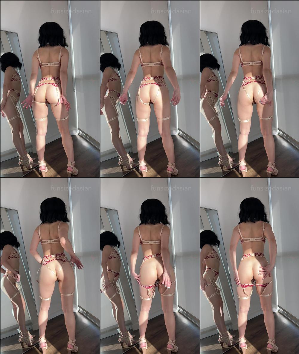 funsizedasian 14 04 2022 2393907197 Nude Lingerie and Heels     1m 39s video  â¢   Free Short Video   Hope you like my strapp