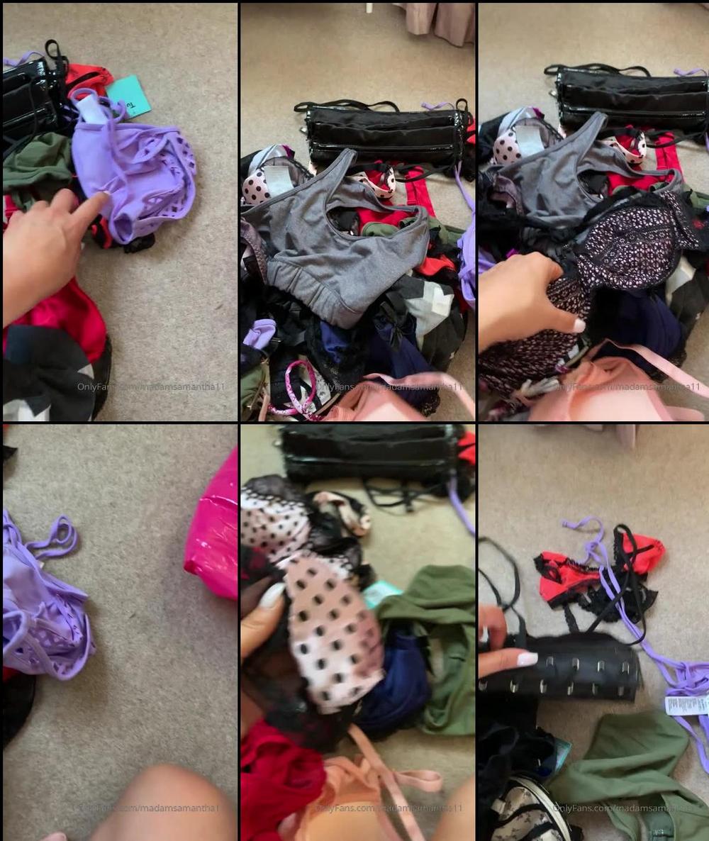 madamsamantha11 24 08 2019 54288655 Old lingerie for the bin aka you