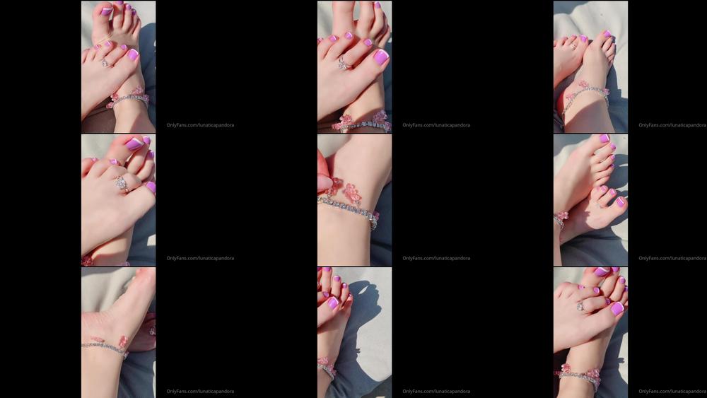 lunaticapandora 04 06 2021 2123666593 my new nails in the sunshine with a cute gummybear anklet do you like my new desi