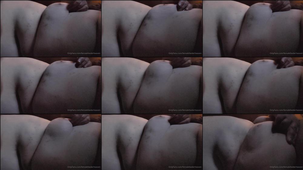 femalefeederheaven 09 06 2021 2131647571 Tried the super slo mo setting on his phone. Even though he's laying on his back his moob 