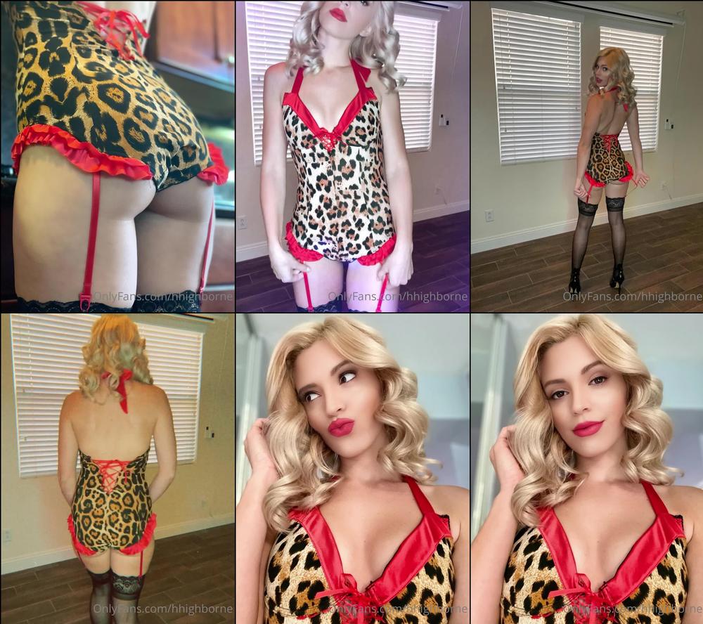 hhighborne 01 01 2021 1999479213 bonus bts video slideshow in leopard lingerie with garters
