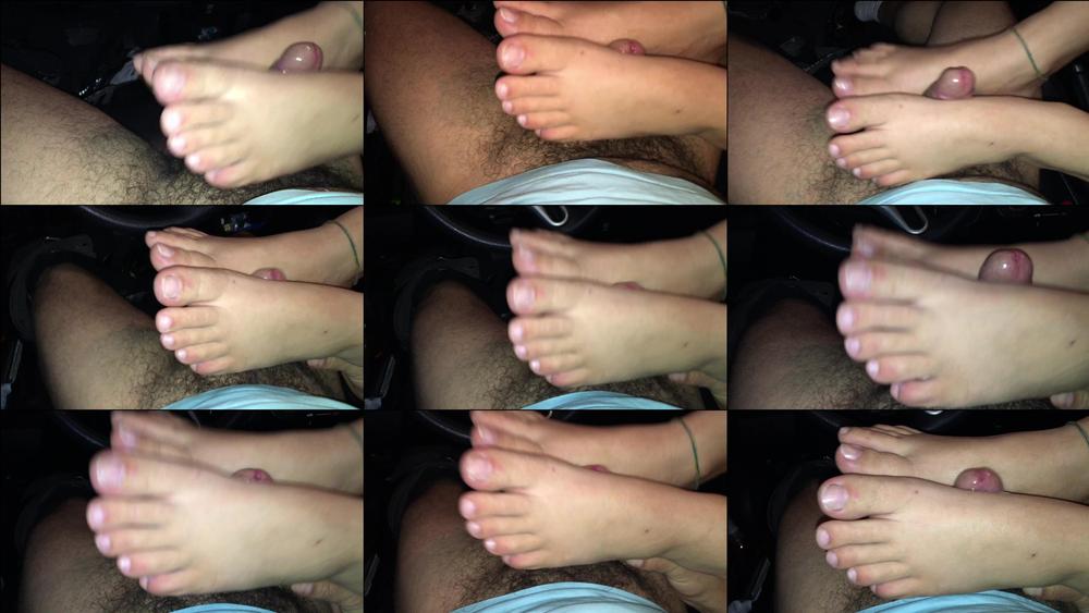 NATURAL TOES CAR FOOTJOB - October 31, 2023