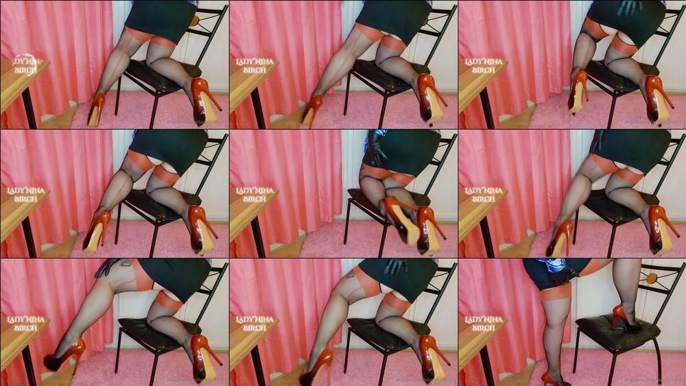 ladyninabirch 15 01 2023 2740329392 Seamed stockings are my seams straight  