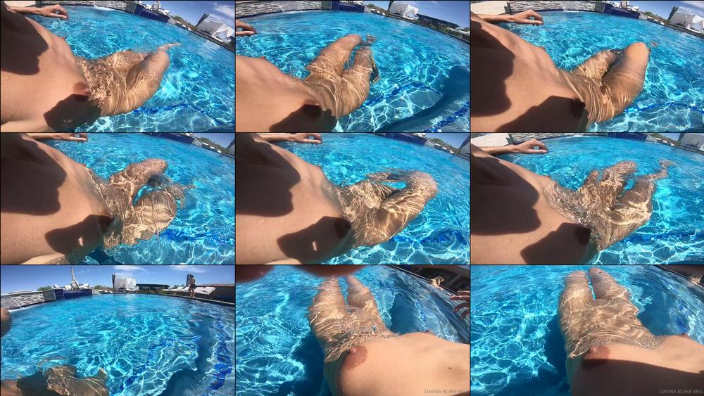 davinablakebell 04 08 2020 645656724 RAW FOOTAGE FROM A POOL DAY