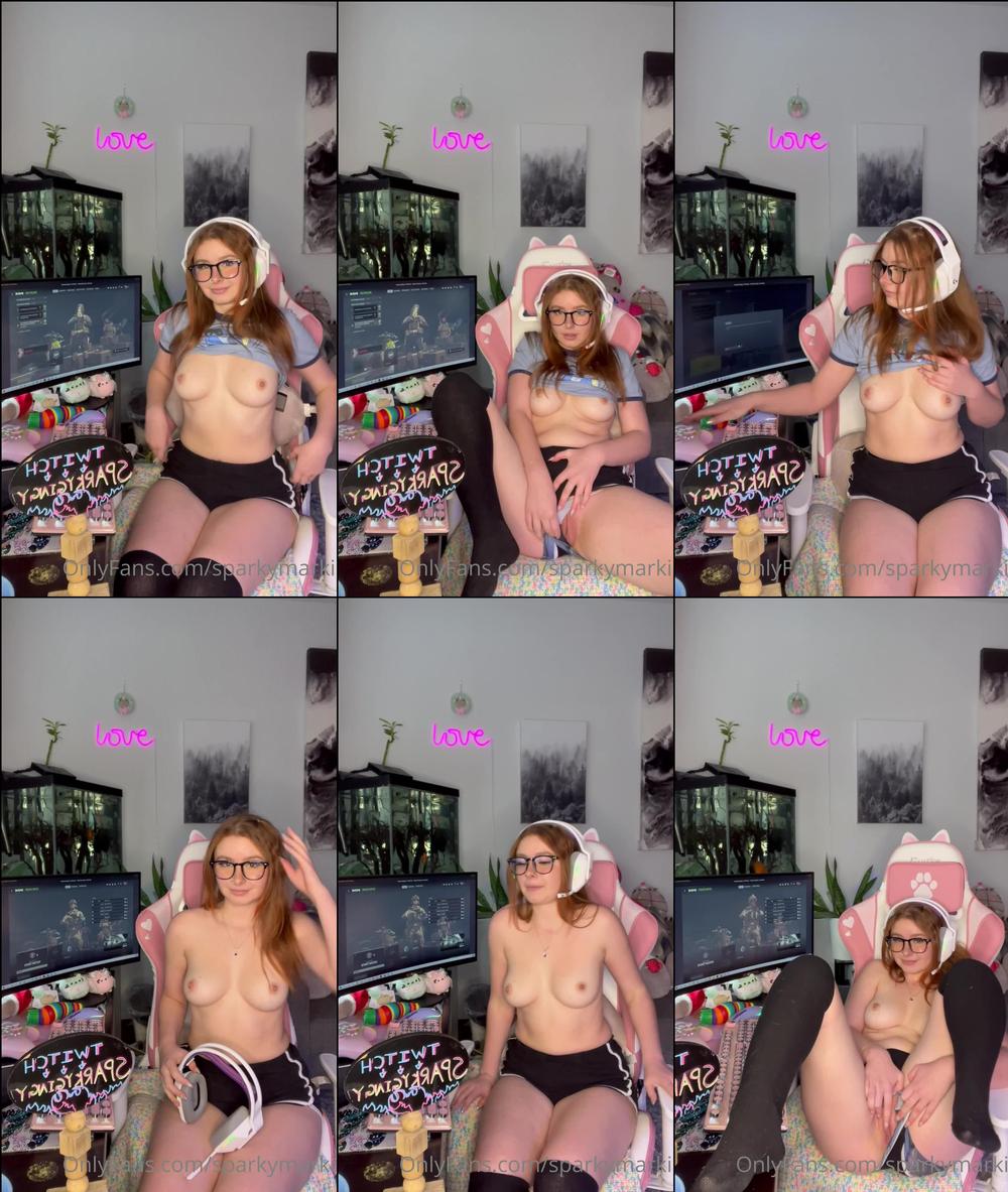 sparkymarki 06 12 2022 2708992487 playing with my titties and pussy while my game