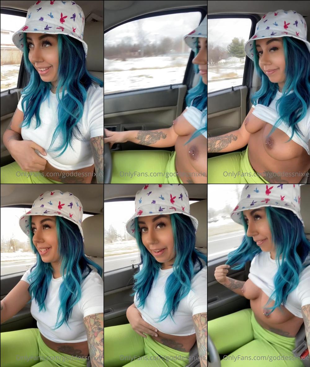 goddessnixie 14 03 2022 2391786487 Driving on the road with my boobies out  tip if you want to see more of this content  
