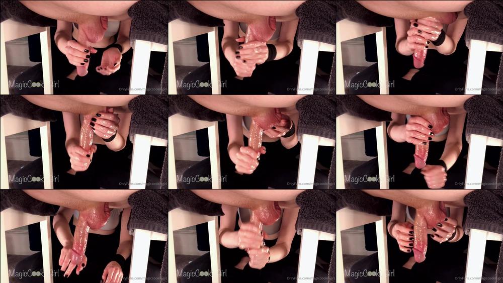 magiccookiegirl 02 01 2023 2732067820 homemade milking table style handjob teasing all the cum from his hanging cock