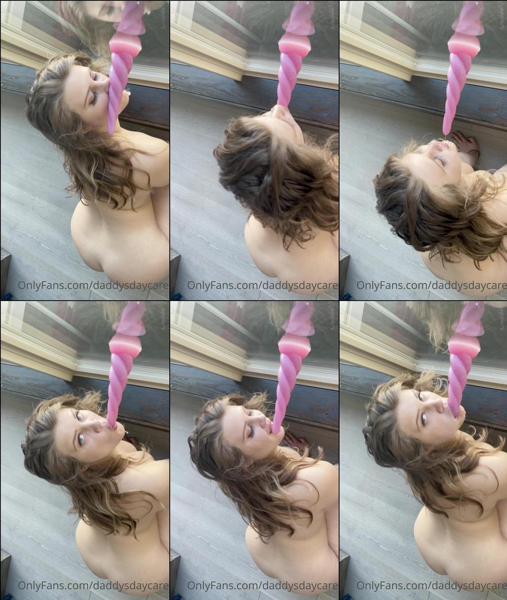 daddysdaycare 03 01 2022 2316120941 I love getting down on my knees and sucking on my toy  It made me so horny I couldnât he