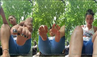 servinggaia 21 06 2021 2141985458 Enjoying nature while you enjoy these soles. Come have a lick. (servinggaia)