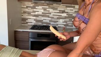 lanarhoadesx3 02 05 2020 275724071 we made banana splits on each others hard fake tities then licked it all off. yumm w b (lanarhoadesx3)