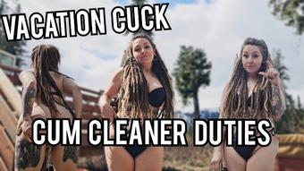 Vacation cuck: cum cleaner duty - April 26, 2025 (Spookybunz)
