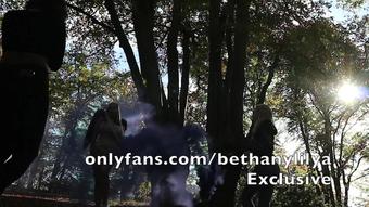 bethanylilya 01 11 2017 4585726 Part 4 BTS Photoshoot underwear in the forest with smoke bomb part 5 tomorrow x (bethanylilya)