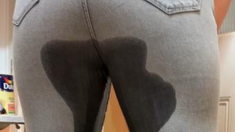 Nonchalant jeans wetting as I paint - October 09, 2024 (Lustful_Libertines)