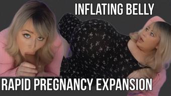 RAPID PREGNANCY BELLY EXPANSION CUMFLATION - August 02, 2024 (LuluBlue_x)