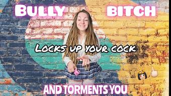 Bully bitch locks you in chastity - March 12, 2025 (Spookybunz)
