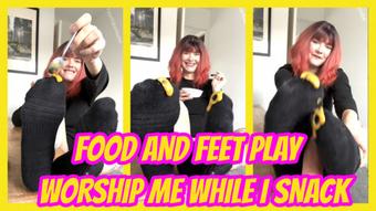 FOOD AND FEET PLAY - WORSHIP ME WHILE I SNACK - December 10, 2024 (Yourhikerbabe)