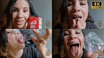 ASMR Eating Chocolate Cookies 4K - June 19, 2025 (Lilly Munster)