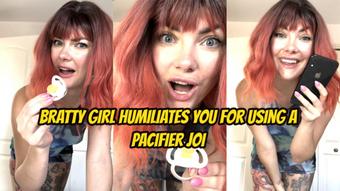 Bratty Girl Humiliates You For Using A Pacifier JOI - August 06, 2024 (Yourhikerbabe)
