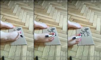feetworthfollowing 380321877 2022 08 10 wow check this out alyssaford chill you killed it cursive writing with your feet just wow  (feetworthfollowing)