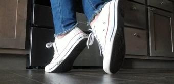 zephianna 08 02 2020 145109290 Wonder what I've stepped in   There's some icky filth on the bottom of my white Converse s (zephianna)