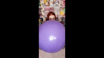 Ginger BBW Blows 24" Purple Loon - April 04, 2022 (GothAmber)