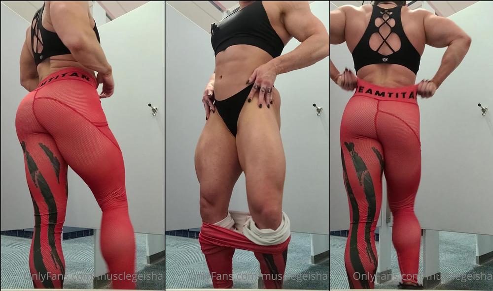 musclegeisha 05 01 2022 2321355986 Before I post my update, a peak at the ridiculous pump from today's leg training First ti