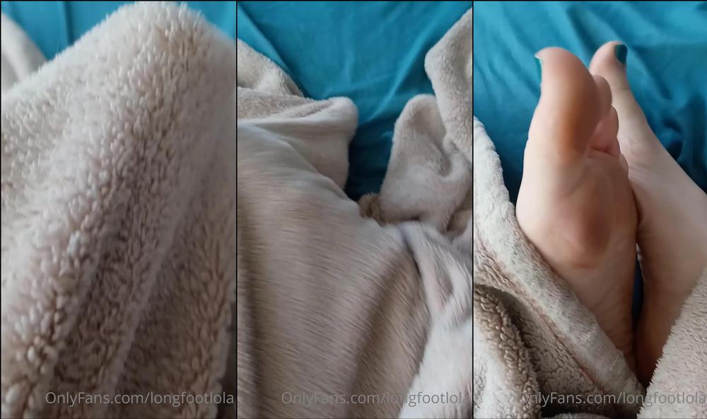 longfootlola 08 05 2022 2446222361 Playing footsie under the covers My fantastic feet were so excited to pop out and get som