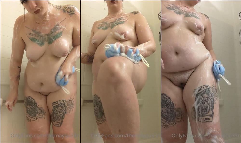 themayqu33n 206122590 soaping myself up in the shower