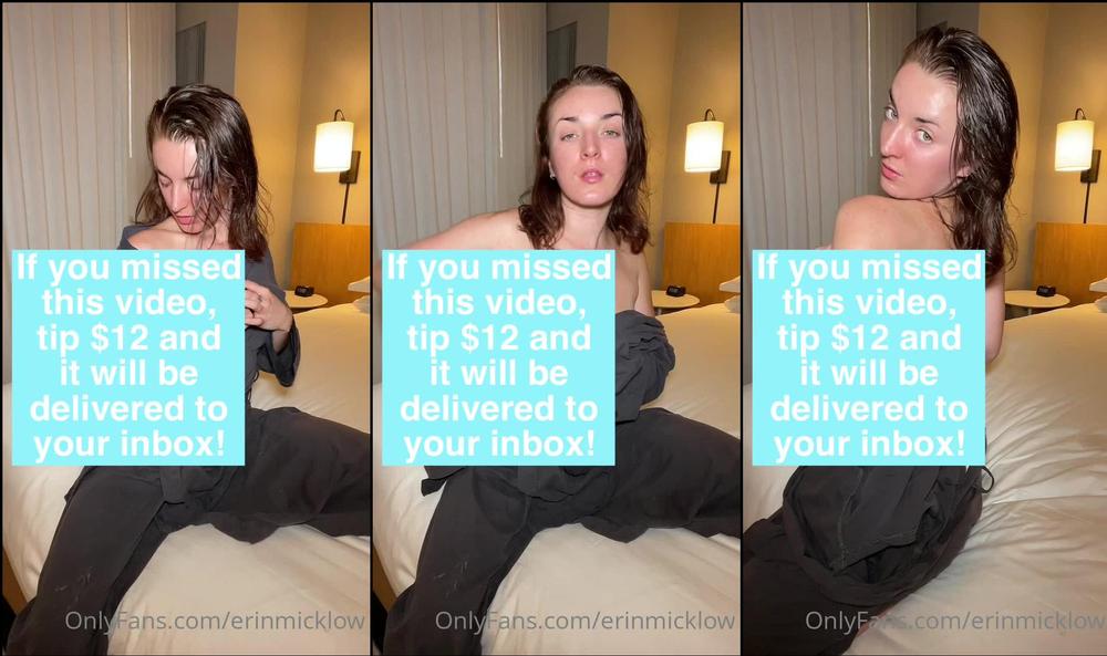 erinmicklow 10 08 2021 2188745904 New photo set fresh out of the shower fresh faced in my hotel room last week If you mis
