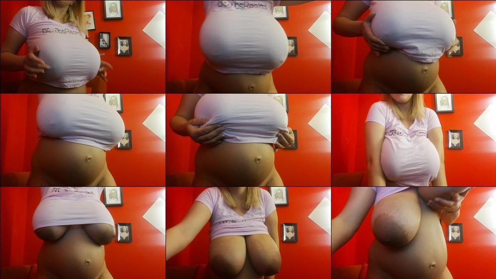 Playing with hard nipples under tshirt - March 25, 2019