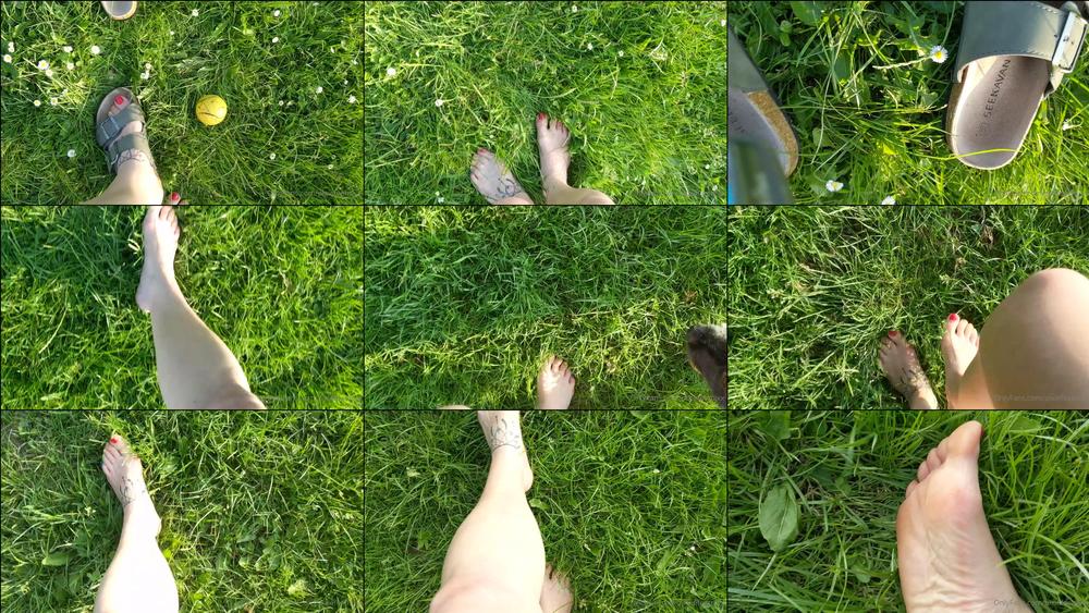 pixiefeetnixx 12 07 2020 526529216 Barefoot walkies  I love the feeling of wild grass between my toes 