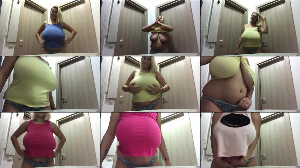 Trying streetwear tops without bra - November 24, 2020